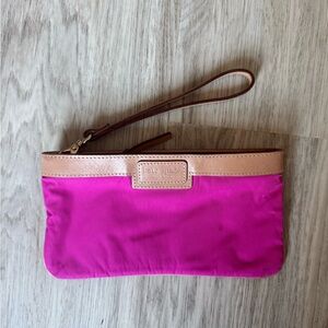 Kate Spade Pink and Tan Wristlet